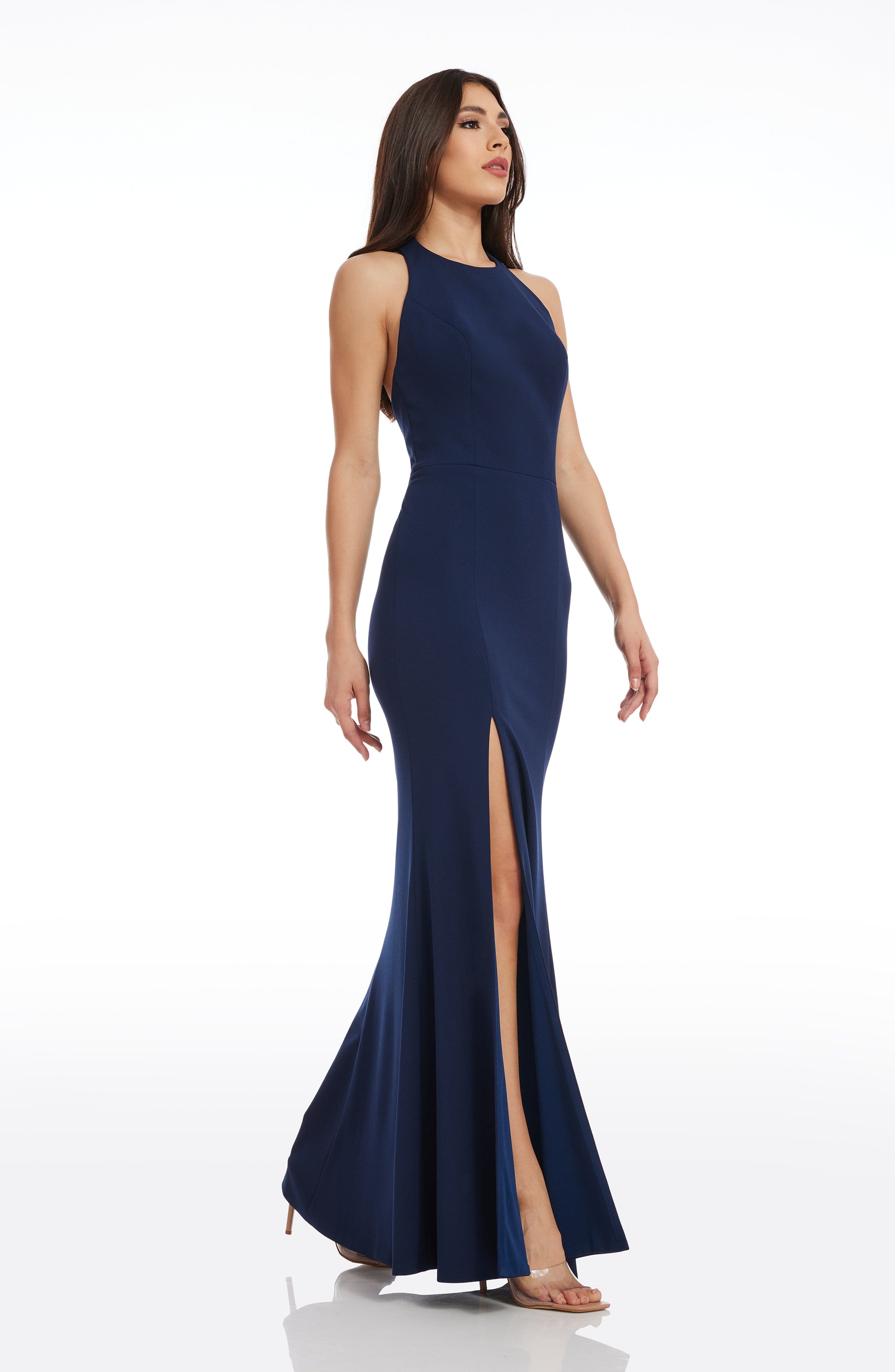 dress the population halter dress Paige Gown - Pink Wedding dresses 2024