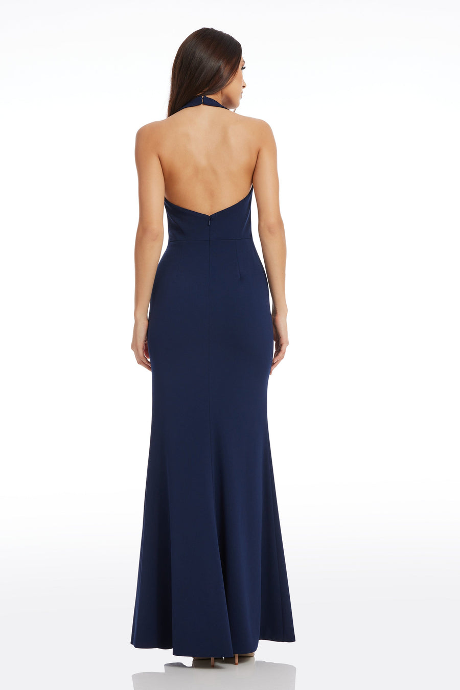 dress the population paige dress Dress The Population Paige Halter Gown - SAGE