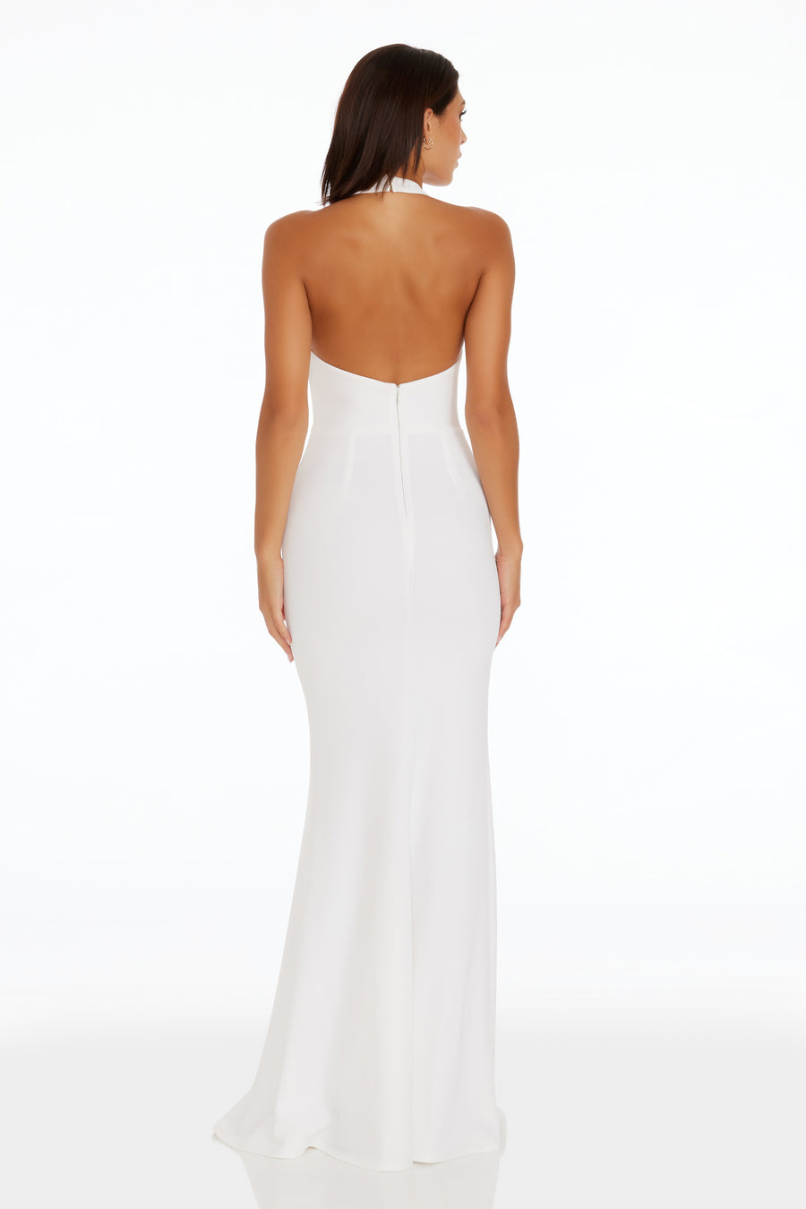 Dress the Population Paige Gown - White - L Dress the Population Paige Gown - White - L