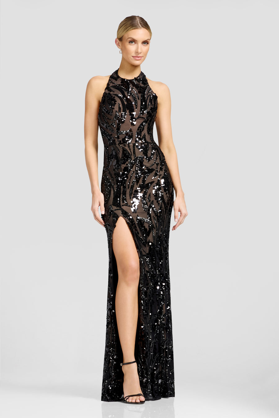Paige Gown / BLACK-NUDE