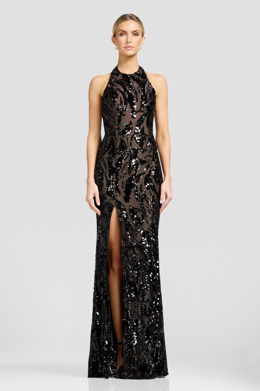 Paige Gown / BLACK-NUDE