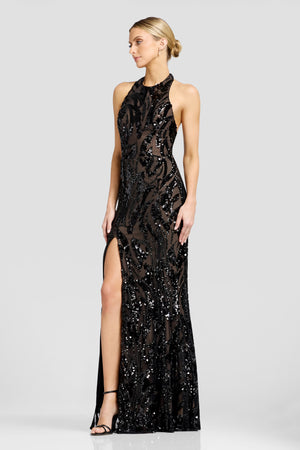 Paige Gown / BLACK-NUDE