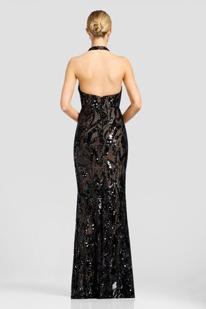 Paige Gown / BLACK-NUDE