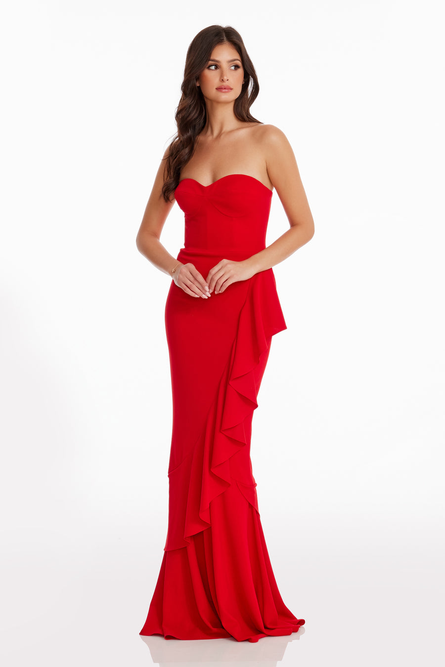 Dress The Population Paris Gown S Electric Blue