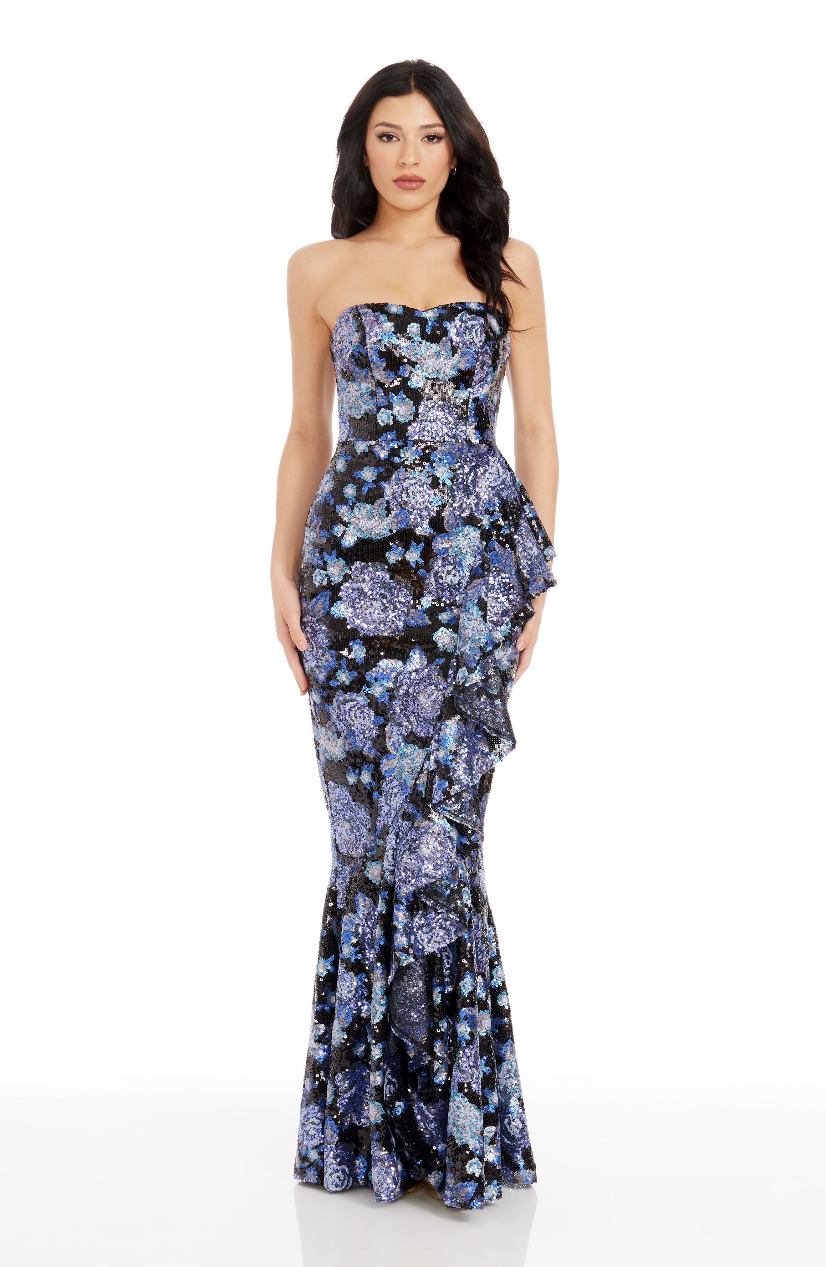 Dress The Population Paris Mermaid Gown Dress The Population Paris Mermaid Gown