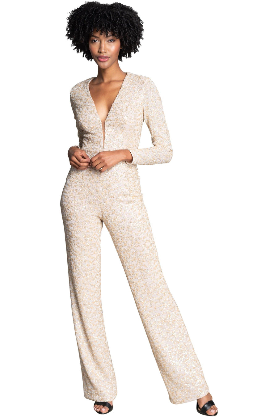 Dress the population jumpsuit discount