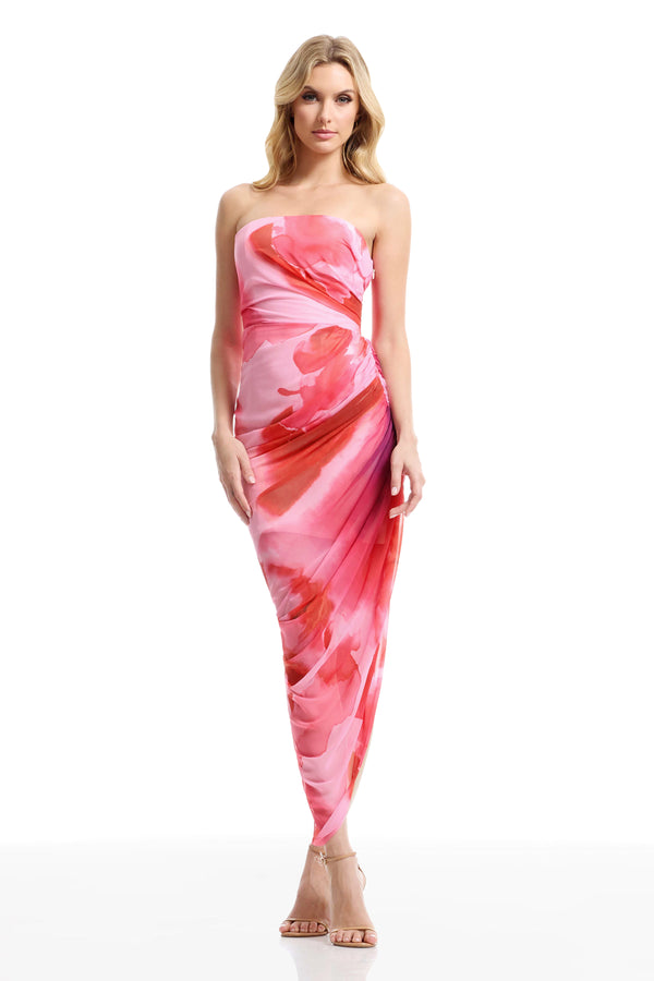 PHOENIX DRESS / BLUSH MULTI