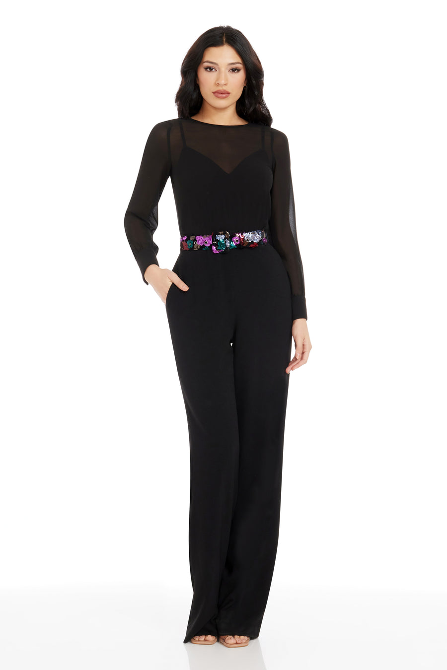 Pilar Jumpsuit / BLACK MULTI