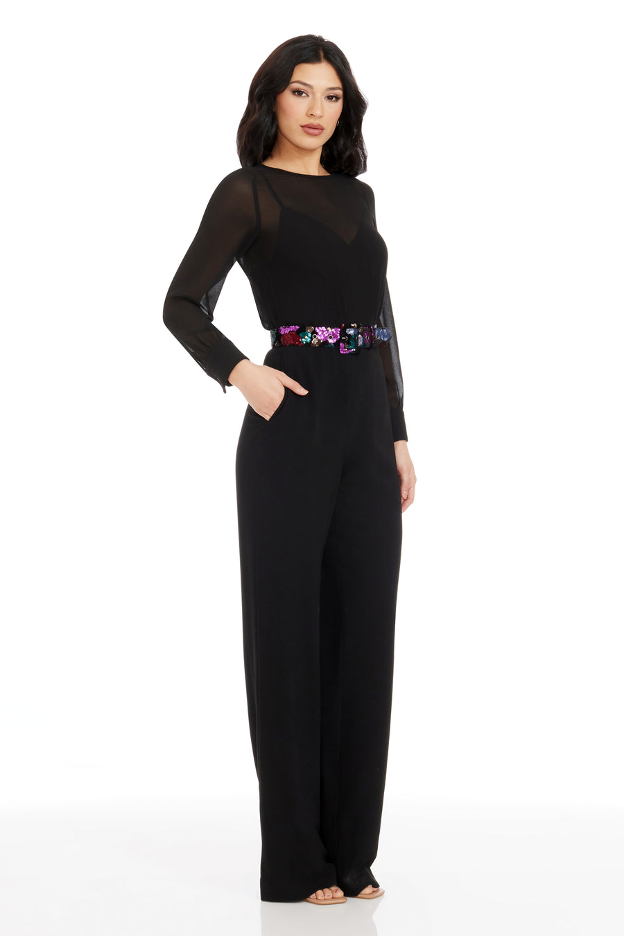 Pilar Jumpsuit / BLACK MULTI