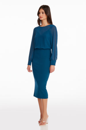 PILAR DRESS / PEACOCK BLUE
