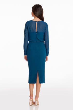 PILAR DRESS / PEACOCK BLUE