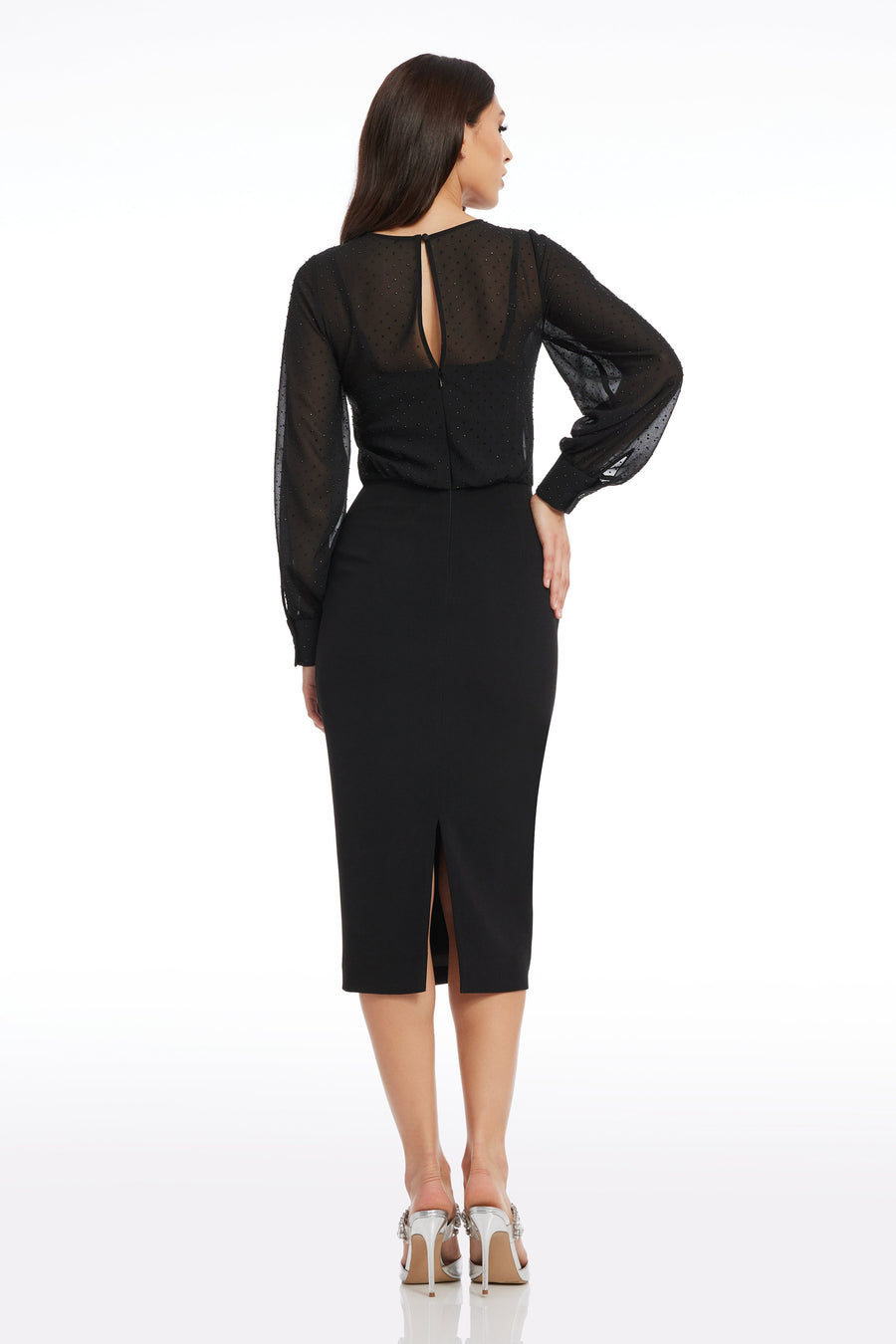 Pilar Mixed Media Dress Dress the Population Pilar Mixed Media Dress Dress the Population