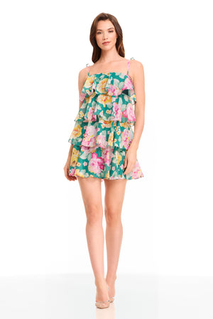 PIXIE DRESS / PINE MULTI
