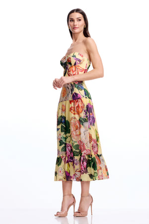 Prescott Dress / GOLDEN FLORAL MULTI