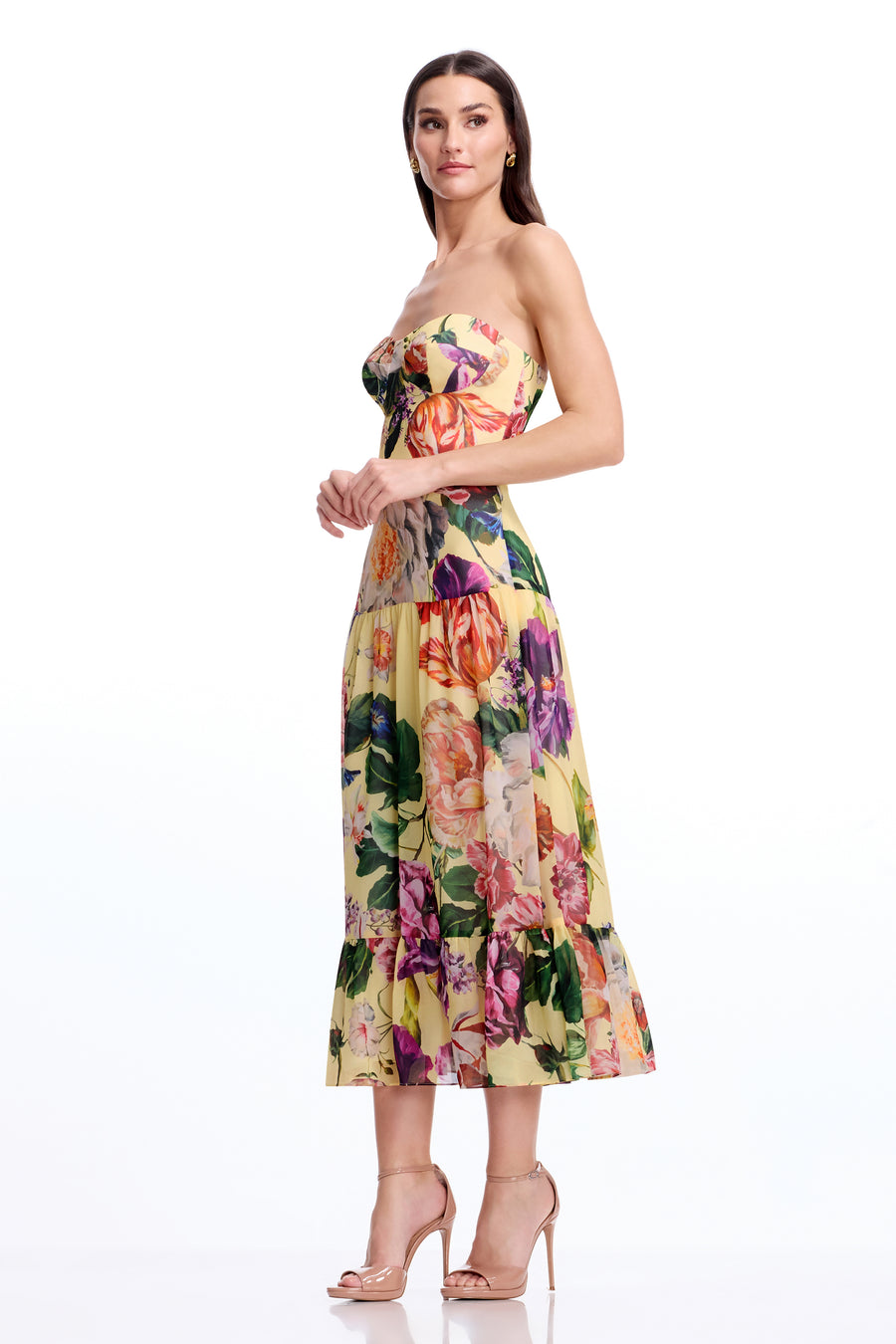 Prescott Dress / GOLDEN FLORAL MULTI