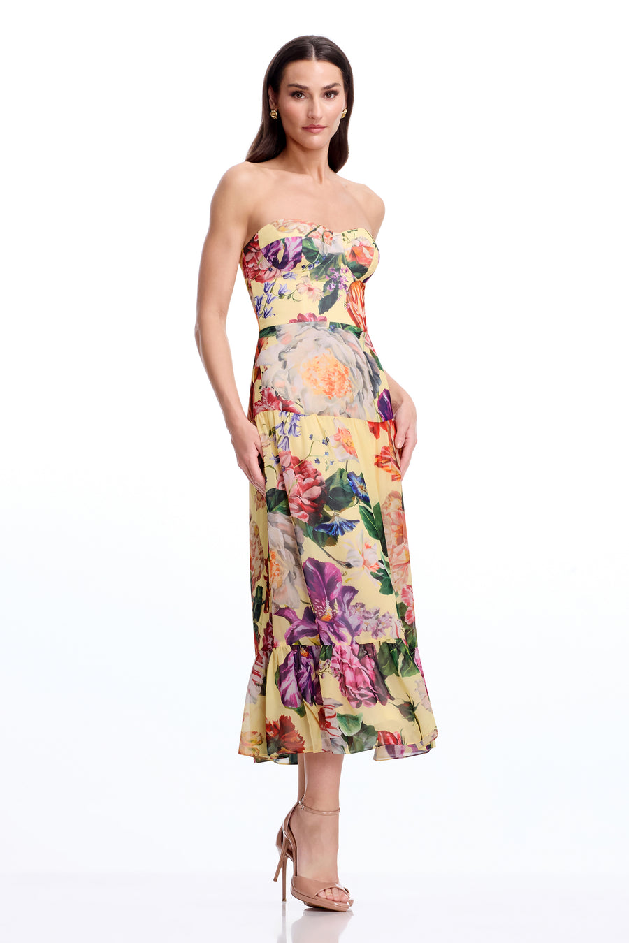Prescott Dress / GOLDEN FLORAL MULTI