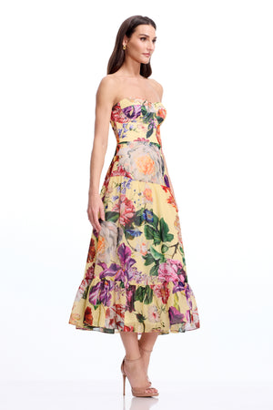 Prescott Dress / GOLDEN FLORAL MULTI