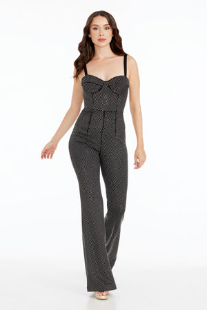Presley Jumpsuit / BLACK-SILVER