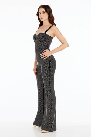 Presley Jumpsuit / BLACK-SILVER