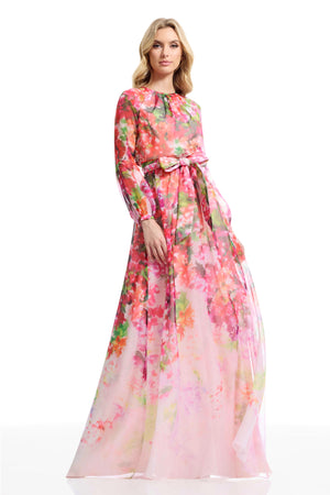 RAINEY GOWN / BLUSH MULTI