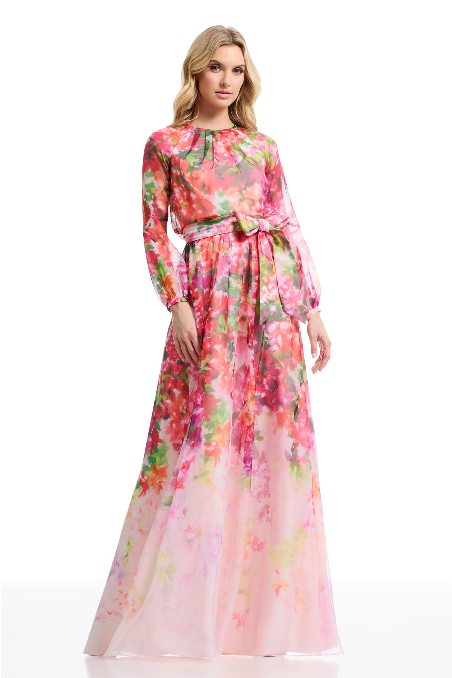 Rainey Gown, XS / BLUSH MULTI Rainey Gown, XS / BLUSH MULTI