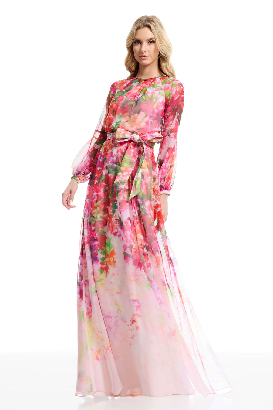 RAINEY GOWN / BLUSH MULTI
