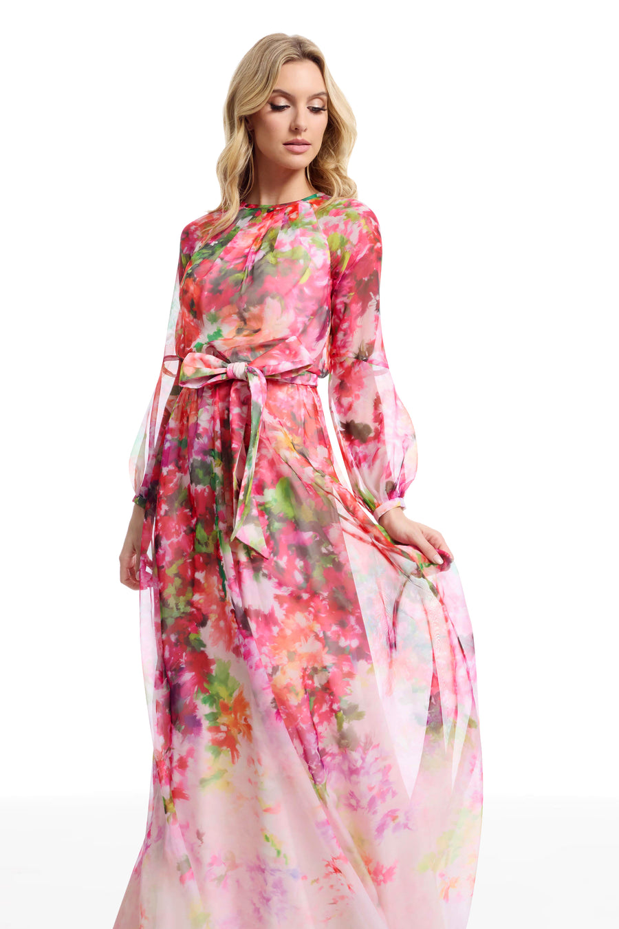 RAINEY GOWN / BLUSH MULTI