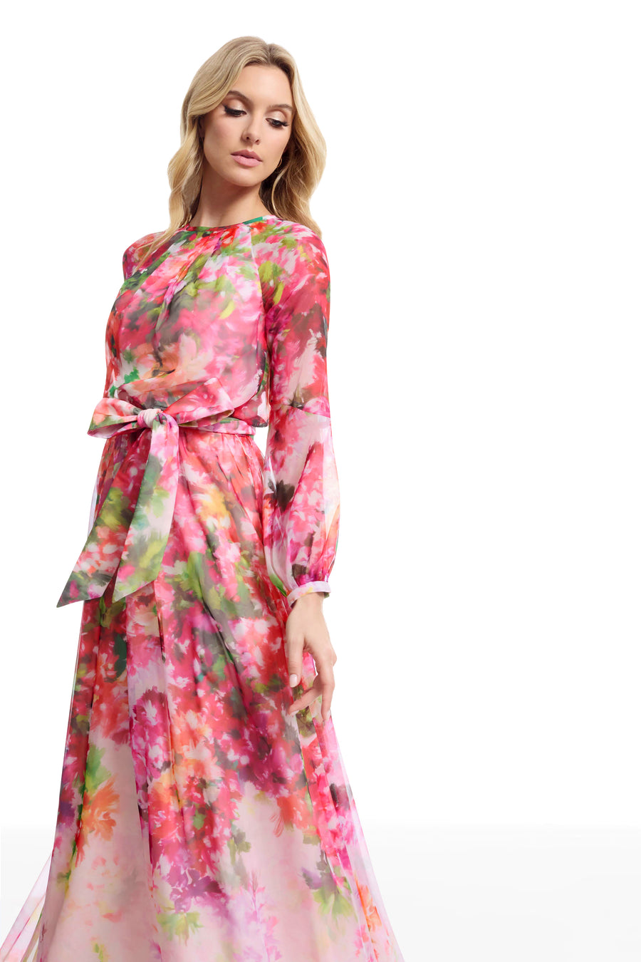 RAINEY GOWN / BLUSH MULTI
