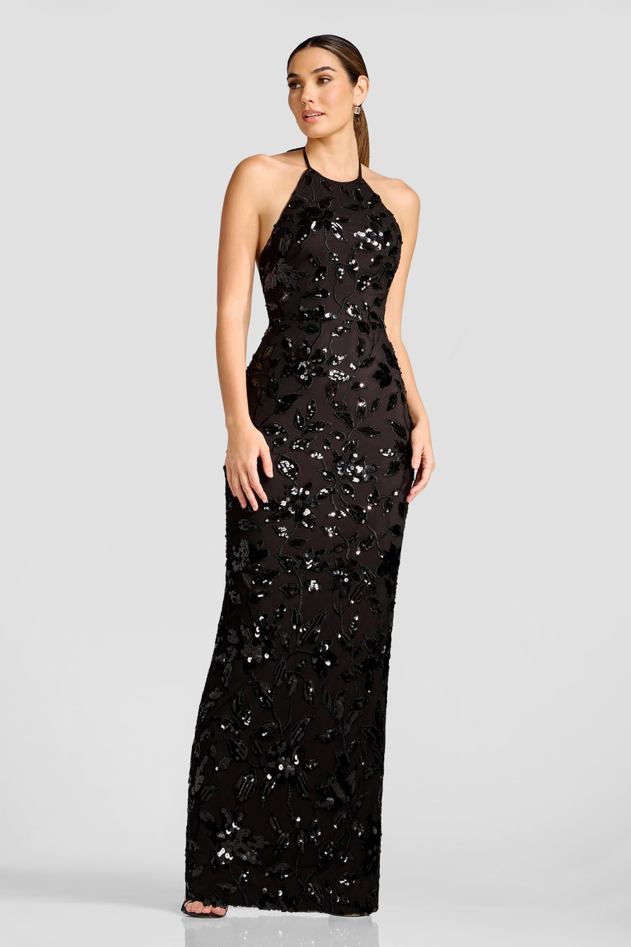 Raven Dress / BLACK-MOCHA