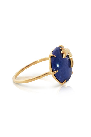 lapis lazuli gold vermeil ring