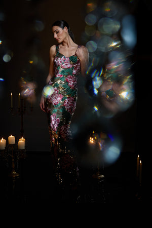 REESE DRESS / GOLD MULTI