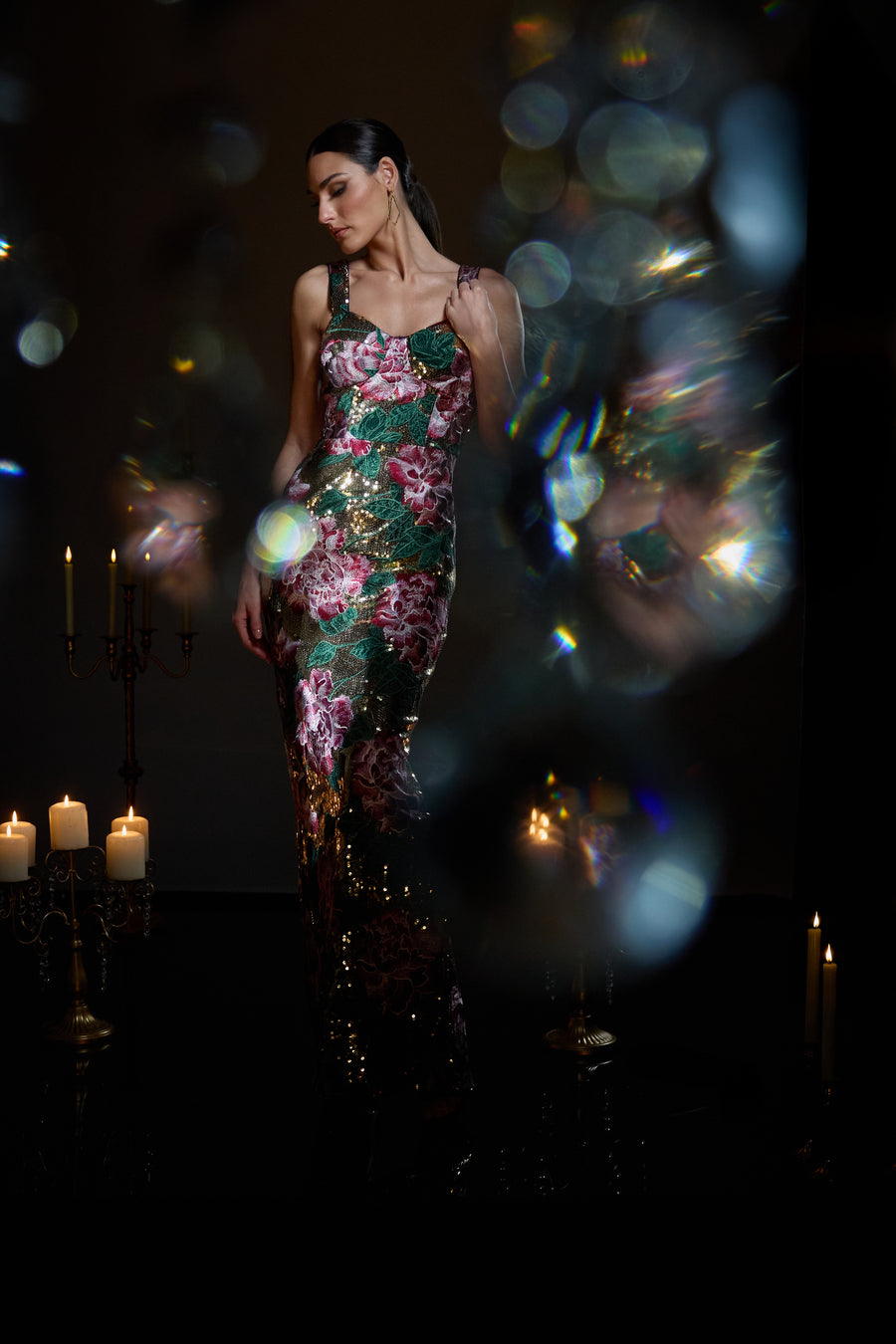 REESE DRESS / GOLD MULTI