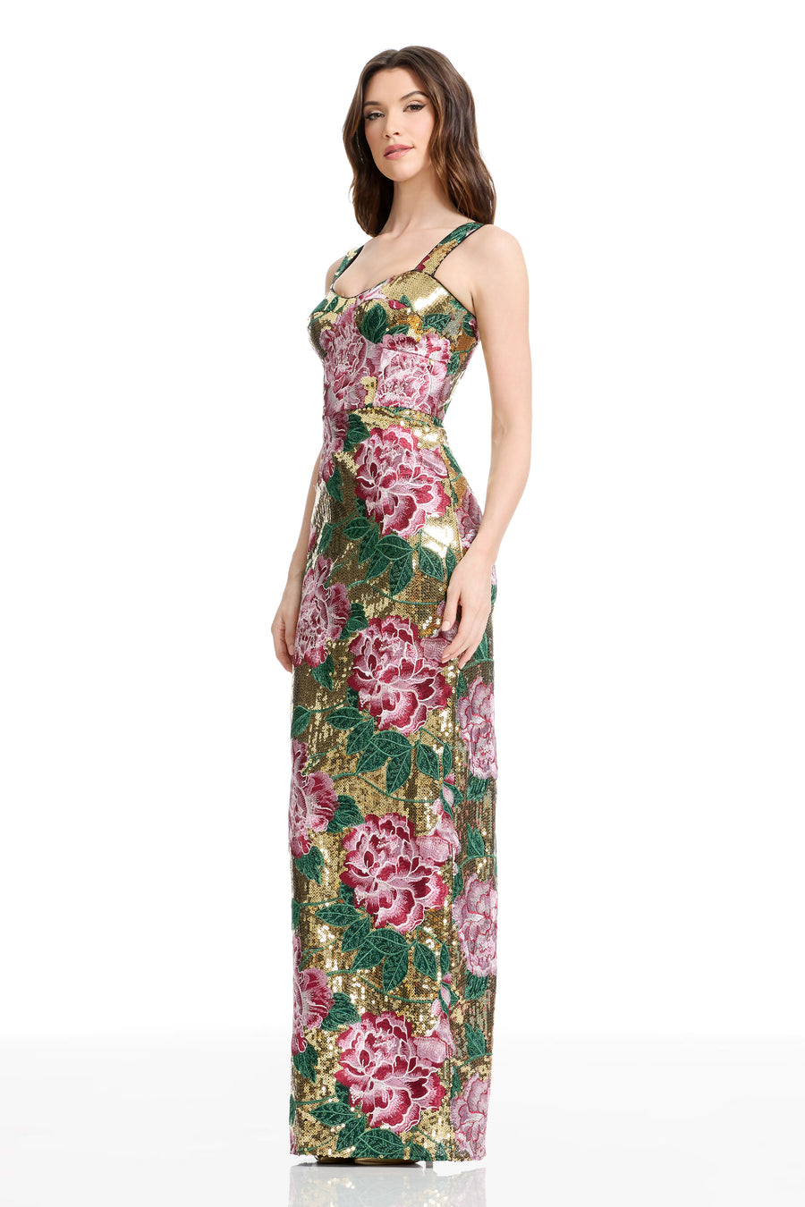 REESE DRESS / GOLD MULTI