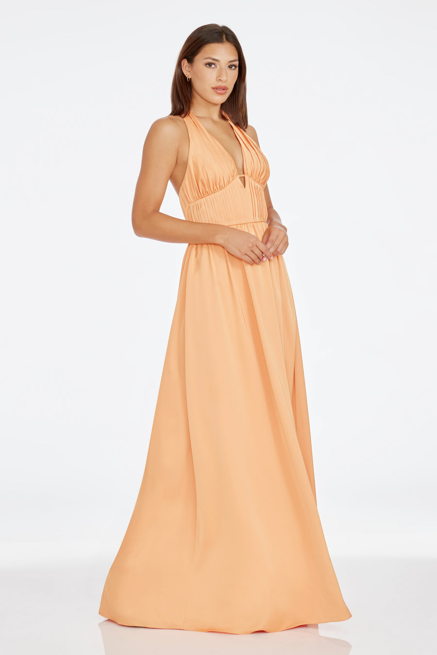 Dress The Population Rhea Gown XL Apricot