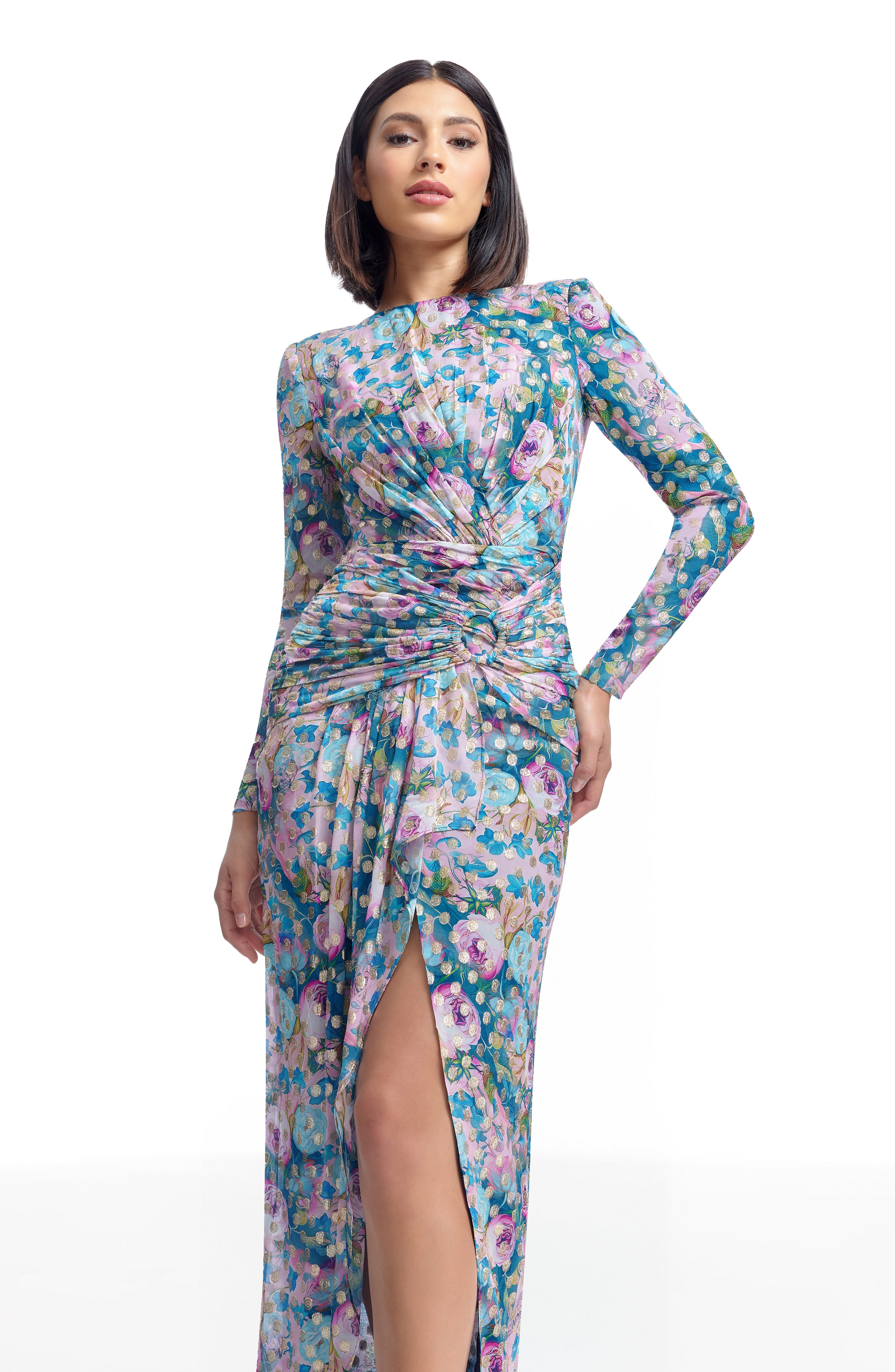 dress the population uk dress the population dress Dress the Population "Nicole" Floral Jacquard Knee Length Dress 1726