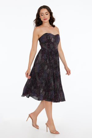 Rosalie Dress / EGGPLANT MULTI