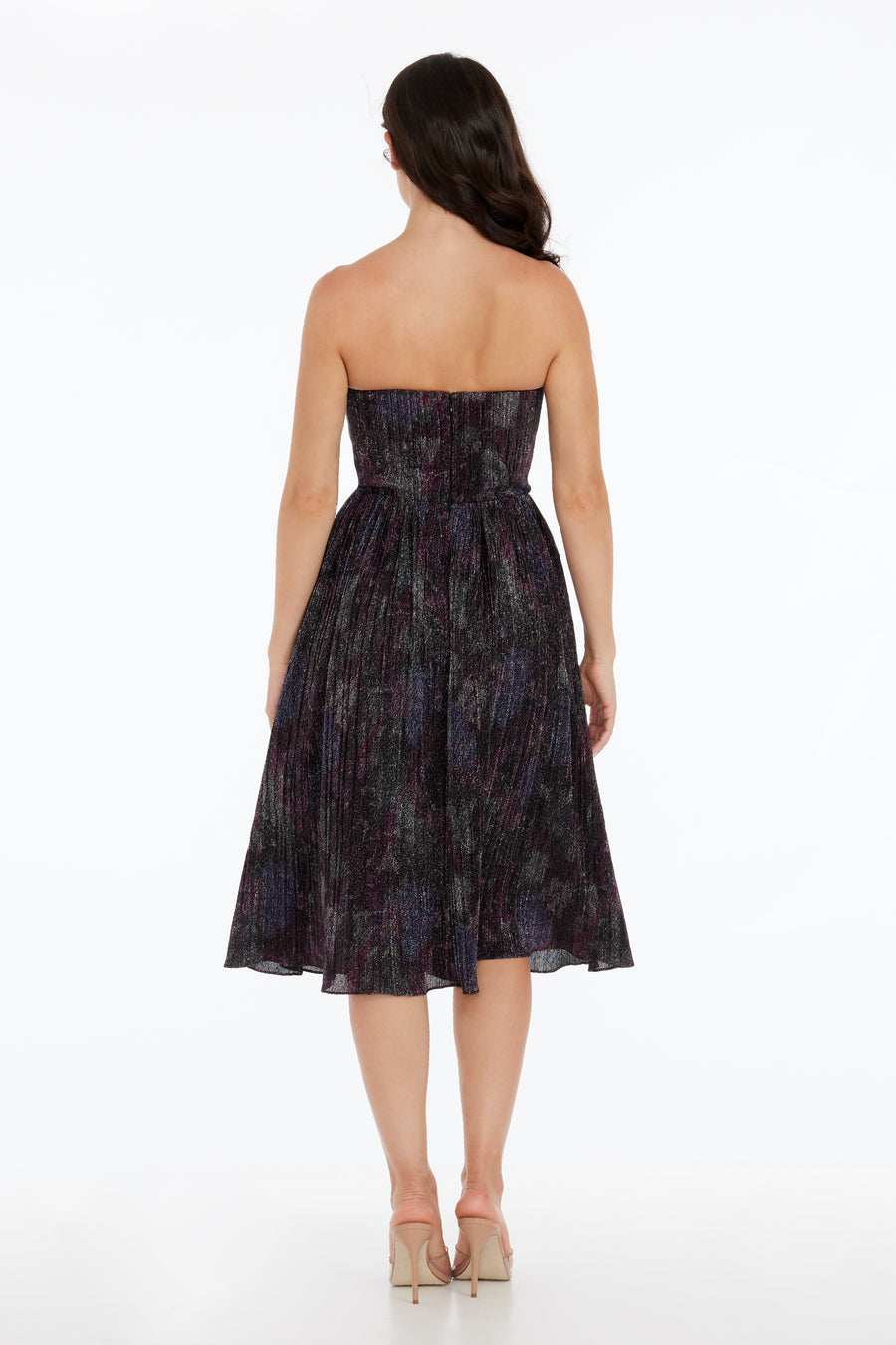 Rosalie Dress / EGGPLANT MULTI