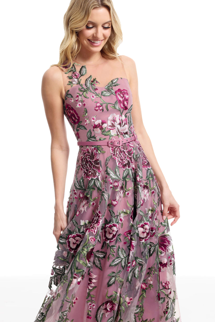 dress the population mary dress Mary Printed Lace Dress the Population