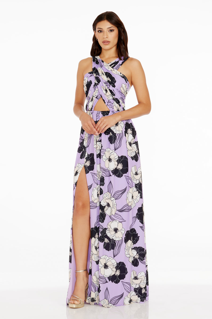 dress the population rose gown Josephine Gown M / ROSE GOLD