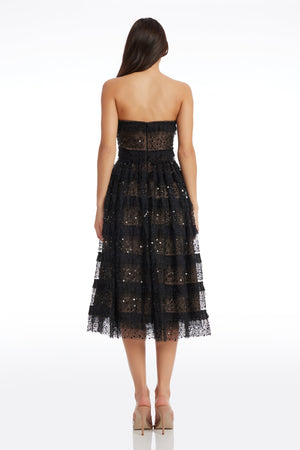 Ruby Dress / BLACK-NUDE