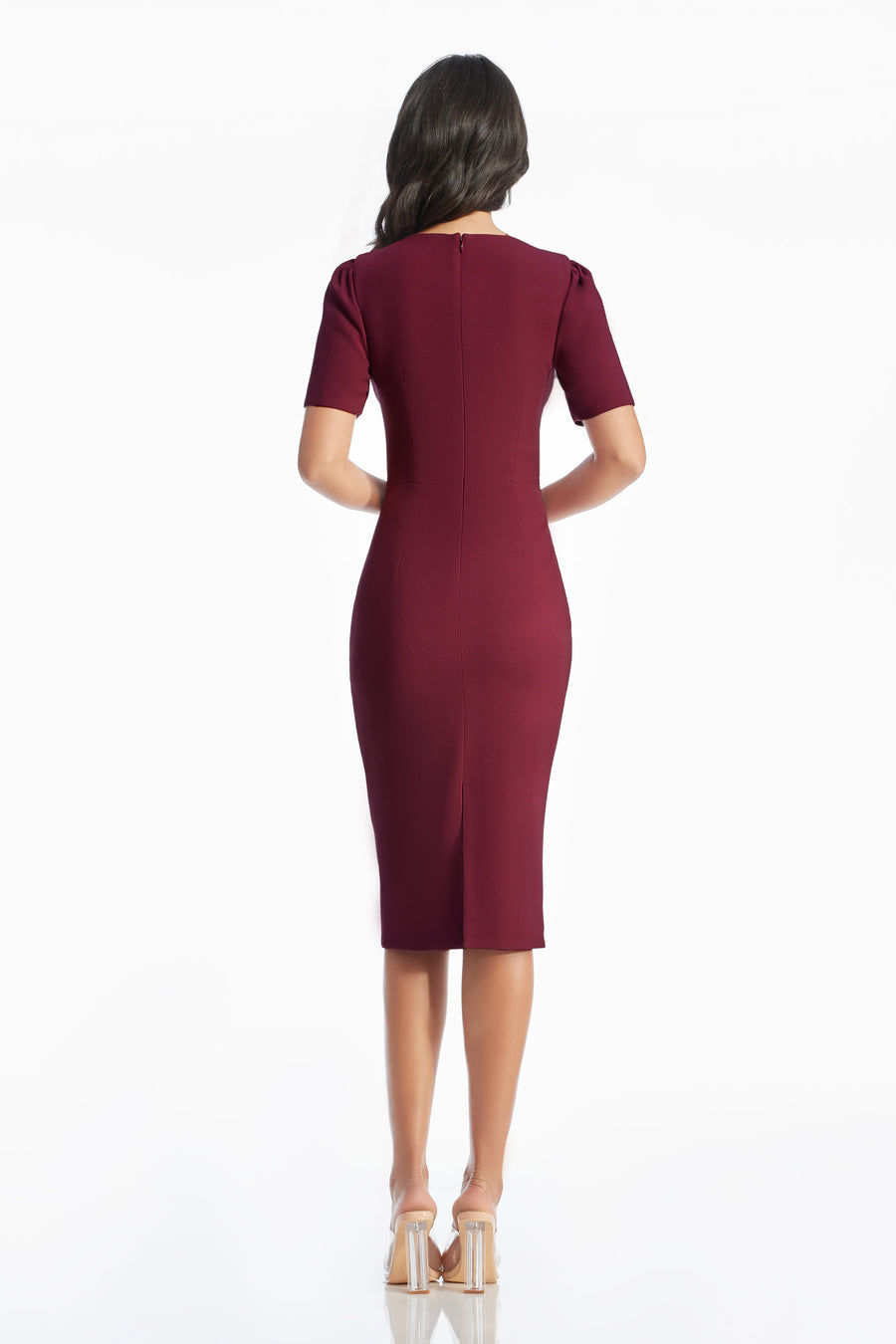 Ruth Dress / BURGUNDY