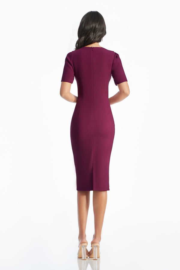 Ruth Dress / DARK MAGENTA