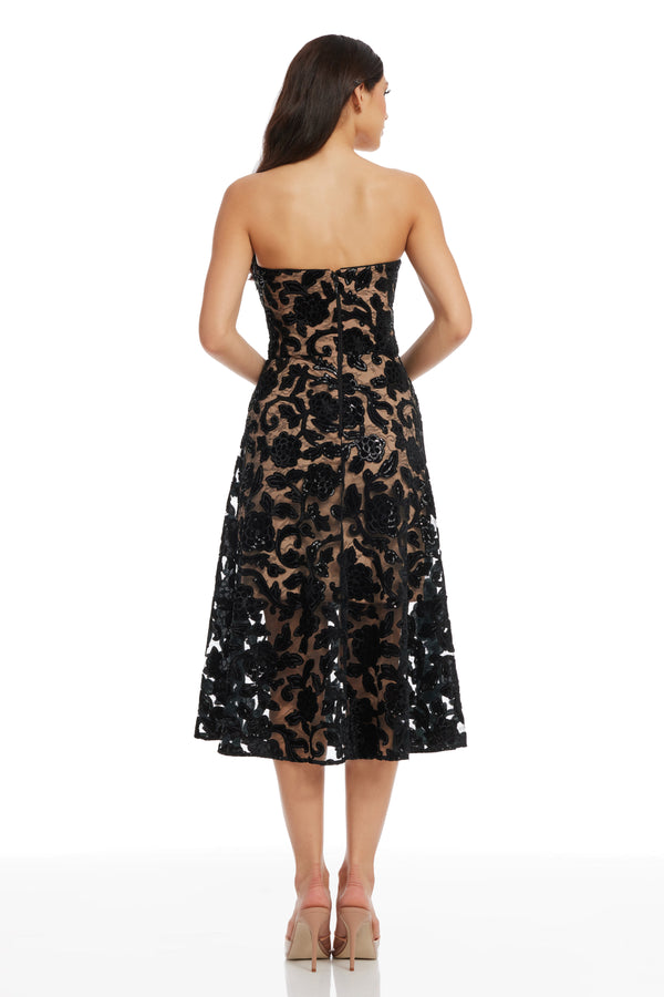 Sadie Dress / BLACK-NUDE