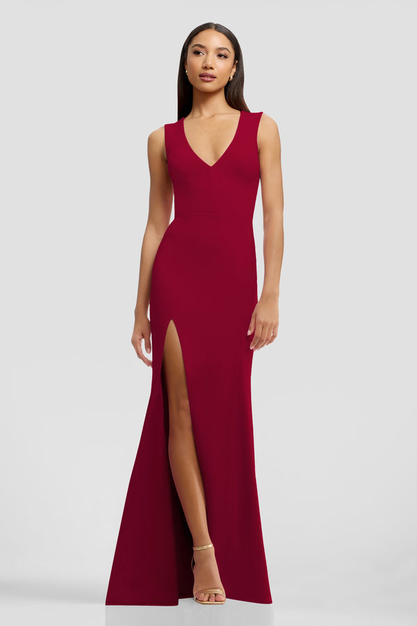 SANDRA DRESS / GARNET
