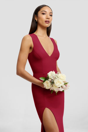 SANDRA DRESS / GARNET