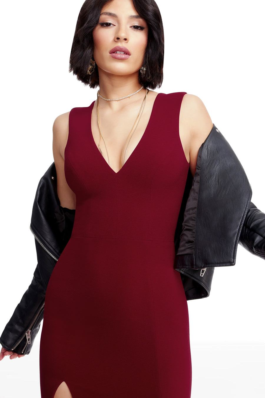 SANDRA DRESS / GARNET
