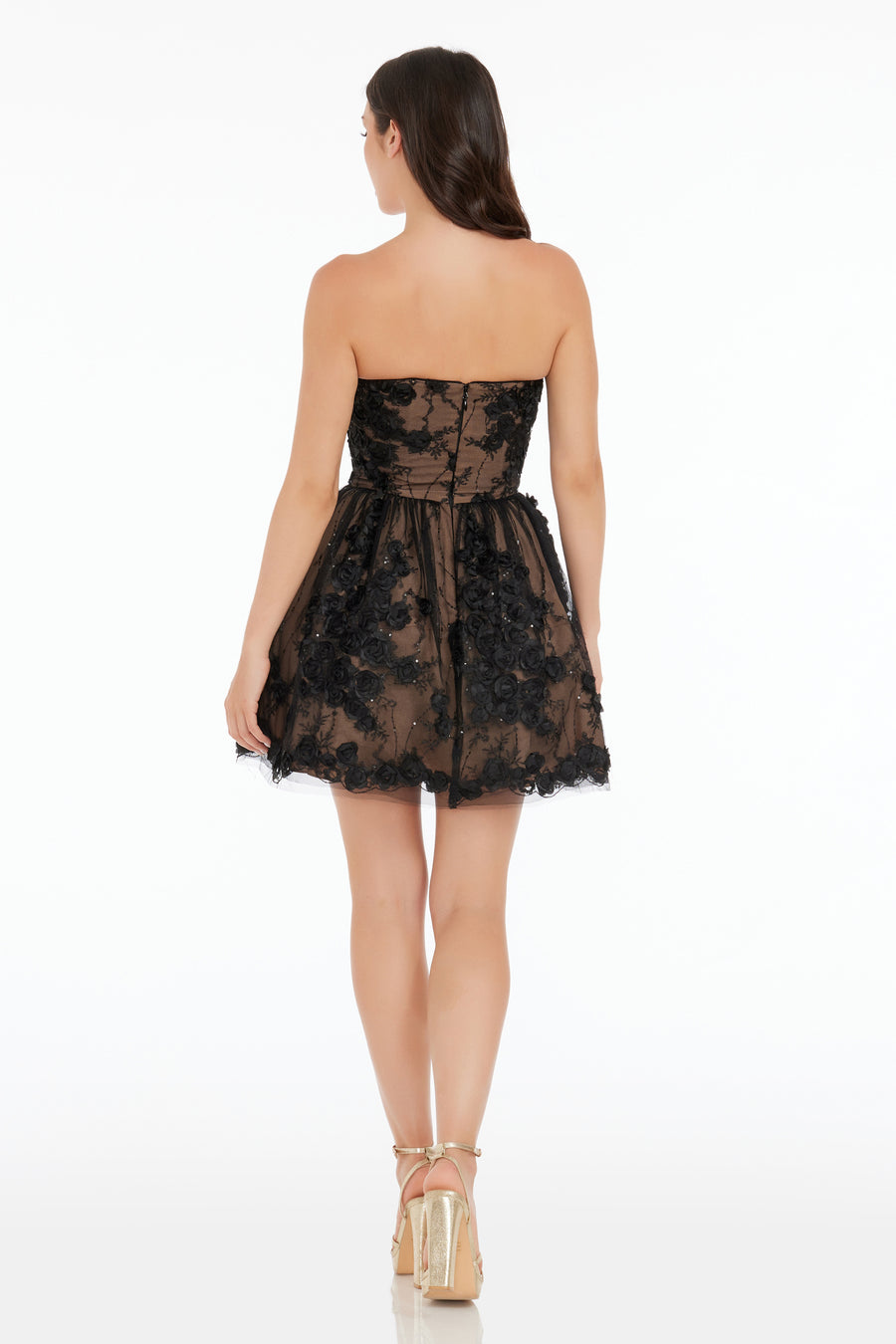 Sasha Dress / BLACK-NUDE