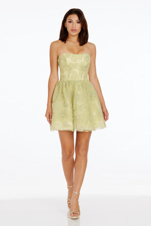 Sasha Dress / LIME MULTI