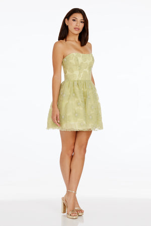 Sasha Dress / LIME MULTI