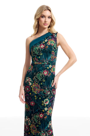 SAWYER DRESS / PEACOCK BLUE M